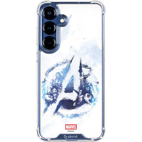 Marvel Avengers Blue Logo Galaxy S25 Clear Case